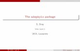 The adephylo package - · PDF fileReimplementation and development of ade4 functionalities use of phylo ... In ade4 : dudi.pca(df) X = h x ij x j s(x j) i Q = I p D = 1 n I n ... The