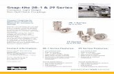 Snap-tite 28-1 & 29 Series - cnmec.biz 28-1 & 29 Series Compact, Light Weight Non-Spill Quick Couplings Contact Information: Parker Hannifin Manufacturing France SAS Quick Coupling