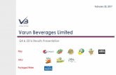 (a PepsiCo franchisee) Varun Beverages Limitedvarunpepsi.com/wp-content/uploads/2017/02/2.-VBL-Q4-2016-Earnings... · (a PepsiCo franchisee) (a PepsiCo franchisee) Disclaimer Certain