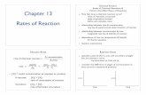 Chapter 13 Rates of Reaction - Ohio Northern Universitys-bates/chem172/Ch13PresStudent.pdfChapter 13 Rates of Reaction Chemical Kinetics: Rates of Chemical Reactions & Factors that