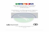 International Code of Conduct on the Distribution and … Code of Conduct on the Distribution and Use of Pesticides Guidelines on Management Options for Empty Pesticide Containers