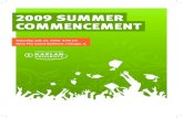 2009 SUMMER COMMENCEMENT - KU Campus · PDF file2009 SUMMER COMMENCEMENT. 1 COMMENCEMENT CONVOCATION SATURDAY, JULY 25, 2009 | 9:00 AM ORDER OF EXERCISE ... Dannug, Roman