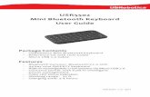 USR5502 Mini Bluetooth Keyboard User Guide - USR - …support.usr.com/support/5502/5502-files/5502-ug.pdf · USR5502 . Mini Bluetooth Keyboard . User Guide . ... o Android tablets