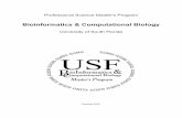Bioinformatics & Computational Biology - Statisticsmath.usf.edu/download/Bioinf Brochure Summer 07.pdf6 DESCRIPTIONS OF CORE COURSES GMS 6200 Biochemistry and Molecular and Cellular