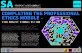 STUDENT ACCOUNTANT - ACCA  · PDF fileSTUDENT ACCOUNTANT ACCA’S MAGAZINE FOR TRAINEES ... n a case study where you exper'ence ... Professional Ethics module