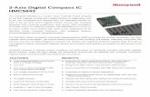 3-Axis Digital Compass IC HMC5843 - Honeywell Digital Compass IC HMC5843 ... This ASIC has an internal voltage regulator which, depending on the application needs, may be used instead
