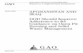 GAO-11-63 Afghanistan and Iraq: DOD Should Improve · PDF file · 2010-10-15Letter 1 Background 5 The ... without further permission from GAO. However, ... 2Military operations produce
