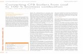 Converting CFB boilers from coal to 100 % biomass · PDF fileConverting CFB boilers from coal to biomass combustion VGB PowerTech 4 l ... to the boiler and delivering biomass from