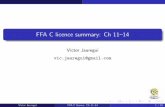 FFA C licence summary: Ch 11 14 -   · PDF fileFFA C licence summary: Ch 11{14 Victor Jauregui vic.jauregui@gmail.com Victor Jauregui FFA C licence: Ch 11{14 1 / 15
