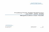 Floating Point Adder/Subtractor (ALTFP ADD SUB ... · PDF file101 Innovation Drive San Jose, CA 95134 Floating Point Adder/Subtractor (ALTFP_ADD_SUB) Megafunction User Guide Software