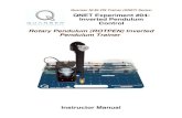 Rotary Pendulum (ROTPEN) Inverted Pendulum Trainer  Pendulum (ROTPEN) Inverted Pendulum Trainer ... ROTPEN Plant Presentation ... The QNET-ROTPEN Trainer system consists of a