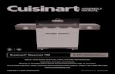 ASSEMBLY MANUAL - Cuisinart BBQs · PDF fileF2 1 Assembly Manual G525-M005-01 ... BA2 1 Burner Box Surround G525-3200-01 BB 3 Main Burner G525-3800-01 BC 1 Carryover Assembly G525-0003-01