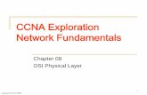 CCNA Exploration Network Fundamentals - … networks/Chapter8... · CCNA Exploration Network Fundamentals Chapter 08 OSI Physical Layer. 2 8.0.1 Introduction ... 8.1.3 Physical Layer