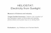 HELIOSTAT: Electricity from Sunlightmps.uchicago.edu/docs/2007-2008/Autumn/Evaluation/Heliostat/Solar.pdfHELIOSTAT: Electricity from Sunlight ... Solar Toy Interactive ... Car Solar