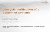 Lifecycle Verification of a System of Systems Verification of a System of Systems ... progression from a system to a SoS . ... 3d Vibration Character .