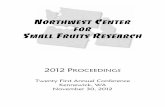 NORTHWEST CENTER FOR SMALL FRUITS · PDF fileProceedings of the Northwest Center for Small Fruits Research, ... CU Cornell University FSMIP Federal State Marketing ... Using GIS and