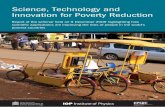 Science, Technology and Innovation for Poverty · PDF file · 2017-10-27Science, technology and innovation can play a crucial role in alleviating poverty. ... (Emerging Technologies)