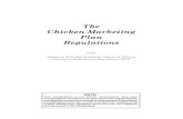 The Chicken Marketing Plan Regulations - · PDF fileThe Chicken Marketing Plan Regulations ... “chicken product” means chicken that has had the blood and feathers ... of the board
