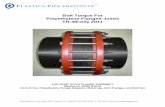 TN-38: Bolt Torque for Polyethylene Flanged Joints · PDF fileBolt Torque For Polyethylene Flanged Joints TN-38/July 2011 LAP-JOINT STYLE FLANGE ASSEMBLY ... PPI intends to revise