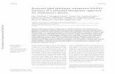 Restored glial glutamate transporter EAAT2 function as a ...Chin et al., 2007; Kabogo et al., 2010; Talantova et al., 2013), thus exacerbating glutamate levels. Moreover, amyloid has