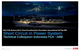 Nihar S Raj, Business Head – Power Consulting (Asia ...file/Short+circuit.pdf · Short Circuit in Power System Technical Colloquium Indonesia PLN - ABB Nihar S Raj, Business Head
