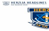 HERZLIA HEADLINES - Leaders in · PDF fileHERZLIA HEADLINES THE HERZLIA ALUMNI ... memorable reunions to commemorate HERZLIA’s seventh decade ... was a most successful event with