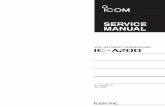 IC-A200 SERVICE MANUAL - · PDF file3 - 2 3-1-5 AM DETECTOR CIRCUIT (MAIN UNIT) The AM detector circuit demodulates the 2nd IF signal to AF signals. The 2nd IF signal from Q10 is detected
