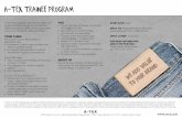 A-TEX TRAINEE PROGRAM · PDF fileA-TEX is one of the leading global suppliers of identity creating branding items ... A-TEX Turkey is starting a new Trainee Program. ... • Stock
