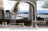 NWP KitchenBrochure 2013 - Newport Brass || Quality Bath · PDF file · 2015-05-06All Newport Brass kitchen faucets feature solid brass ... Hot Water Dispenser 2470-5613 Side Spray