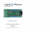 CMB24D DMX - Light-O- · PDF fileCMB24D DMX 24 Channel DC Controller User Manual ... The CMB24D can be controlled by another LOR ... circuit board locations