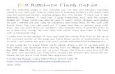 123 Numbers Flash Cards Numbers Flash Cards - · PDF file©AIW Home School Club @ 123 Numbers Flash Cards On the following pages in this printable you will find 123 Numbers printable