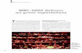 WRC-2000 delivers on great expectations - ITU WRC-2000 delivers on great expectations T he World Radiocommunication Conference (Istanbul, 8 May to 2 June 2000) took some ground-breaking