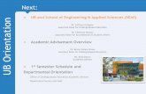 UB and School of Engineering & Applied Sciences · PDF fileVirtually every class ... students to complete their undergraduate degree in 4 years ... > UB and School of Engineering &
