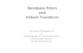 Bandpassfilters and Hilbert Transform - University of …jallen.faculty.arizona.edu/.../files/Chapter_14_Hilbert_Filter.pdf · Bandpassfilters and Hilbert Transform ... SSE = num2str(sum(