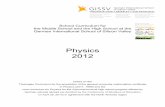 Physics 2012 - GISSV Home: English · PDF filePhysics 2012 based on the Thuringian Curriculum for the acquisition of the general university matriculation certificate in Physics ...
