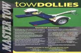 Standard Features - Master Tow - Tow Dollies and Trailers · PDF filewhich eliminates metal fatigue problems ... the tow vehicle at all times. ... Standard Features. USA 783 Slocomb