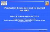 Production Economics and its journal the IJPE - PIIE Grubbstrom.pdf · Production Economics and its journal the IJPE ... History and Philosophy of Production Economics ... He created