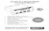 Javelin D Model PD644 Instruction Manual -  · PDF fileJavelin D Model PD644 Instruction Manual ... control applications. The Modbus ... (Order PDC model number PDX6901)