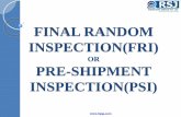 OR PRE-SHIPMENT INSPECTION(PSI)rsjqa.com/portal/pdf/FINAL_RANDOM_INSPECTION_(Pre_Shipment... · OR PRE-SHIPMENT INSPECTION(PSI) . What is Final Random Inspection (FRI)? Here in this