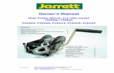 Jarrett 5 to 1 ratio Boat Trailer Winch - Owner's Manual ...F10204_1.pdf · Installing wire cable / fibre rope / webbing onto Jarrett winches Important ! • Use wire cable and other