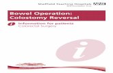 Bowel Operation: Colostomy Reversal · PDF filepage 5 of 12 What does the operation involve? Before you can understand reversal of your stoma it is helpful to know how a stoma is made: