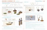 Making Earrings 101 #68-007-06 - Rings ... - Rings & … Tip Sheets/Making earrings.pdfMaking Earrings 101 ... • Slide the C-Koop flower bead caps over the straightened loops and