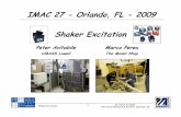 Shaker Excitation Tutorial - The Modal Shop in Modal Shaker Excitation.pdf3 Dr. Peter Avitabile Shaker Excitation Structural Dynamics & Acoustic Systems Lab Vibration Shaker Qualification