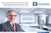 Automated Material Master Data Management Solutions · PDF fileQuality Master Data for Improved Business Performance Automated Material Master Data Management Solutions for ERP Delivering