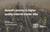 Ascend’s Journey to Higher Quality Material Master Data · PDF file1 Ascend’sjourney to higher quality material master data Ocal Yilmaz Global MDM Leader Ascend Performance Materials