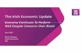 The Irish Economic Update - Allied Irish Banks Irish Economic Update Economy Continues To Perform Well Despite Concerns Over Brexit June 2017 Oliver Mangan Chief Economist AIB 1 Strong