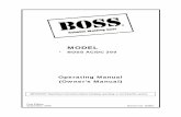 Operating Manual (Owner’ s Manual) - fcwdocs.com 200 operating manu… · MODEL • BOSS AC/DC 200 Operating Manual (Owner’ s Manual) IMPORTANT: Read these instructions before