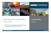 The DOE Bioenergy Technologies Office - Department of …energy.gov/sites/prod/files/2014/09/f18/The DOE Bioenergy... · (ITSO) Office of Financial ... Bioenergy Technologies Office