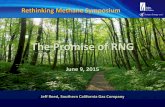 The Promise of RNG - GNAcdn.gladstein.org/pdfs/RethinkMethane2015/5-1-JeffReed-PanelThe...pipeline safety and environmental ... Biggest Challenge -- Emissions . Federal Clean Air Act