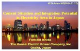 Current Situation and Integration Potential in Electricity ...iiesi.org/assets/pdfs/iiesi_nov_ishida.pdf · calculation center Visualize energy usage . ... (DR) using Smart Meter)